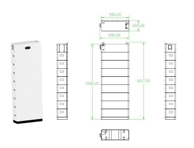 6000 Ciclos 2.5 Kwh 52ah Sistema de armazenamento de energia doméstica acumulada Ess Bateria de lítio personalizada