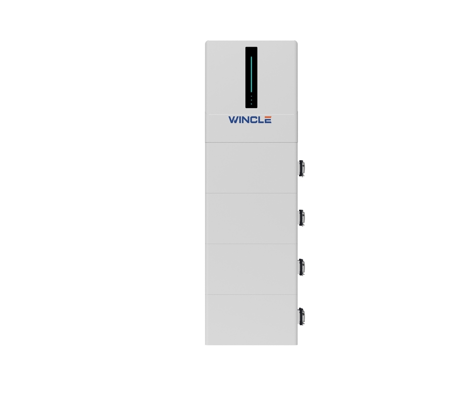 IEC61000 Sistema de bateria de parede de potência de 20,48kwh 6000 Vida do ciclo para casa de backup e energia solar