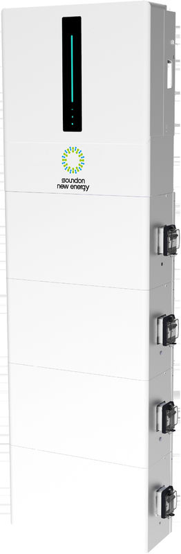IEC61000 Sistema de bateria de parede de potência de 20,48kwh 6000 Vida do ciclo para casa de backup e energia solar