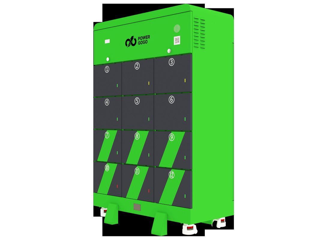 12 Slots One Stop Battery Swapping Machine Scan Code To Pay For Scooter Motorcycle Bateria trocável